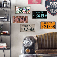 Letrero de Metal para matrícula japonesa personalizado, cartel decorativo de garaje Vintage, letrero para coche y motocicleta