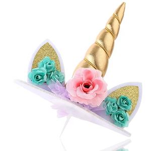 <span class=keywords><strong>Bonito</strong></span> 2024 unicornio <span class=keywords><strong>pastel</strong></span> Topper suministros de fiesta de cumpleaños Baby Shower unicornio decoraciones <span class=keywords><strong>para</strong></span> niñas mujeres decoración de <span class=keywords><strong>pastel</strong></span> de cumpleaños - Product Image 3