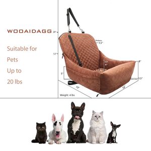 あらゆる種類のカーシートに適したペット用カーシート、取り付け簡単、安全で安定した犬用カーベッド - Product Image 2