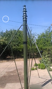 Mástil Telescópico de Aluminio de 6 m para Luz/Antena <span class=keywords><strong>FM</strong></span>/Cámara, Poste Principal - Product Image 6