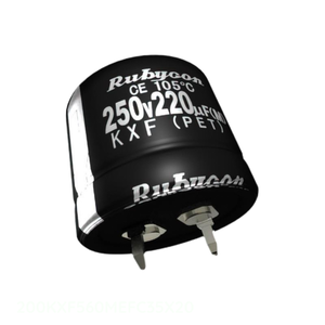 ตัวเก็บประจุแบบ Through Hole ยี่ห้อ Manufacturer Channel รุ่น CAP ALUM 560UF 20% 200V SNAP TH 560 uF 200KXF560MEFC35X20 - Product Image 1