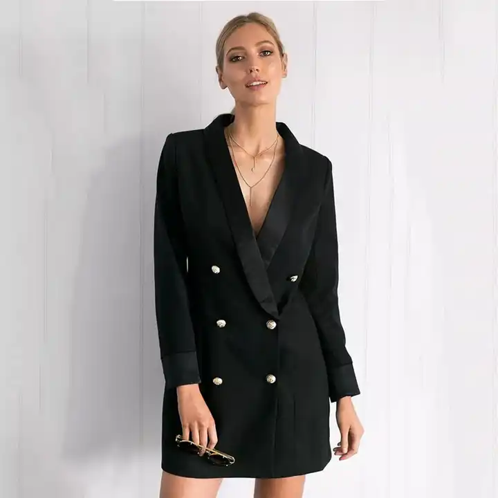 double breasted blazer jacket long blazer