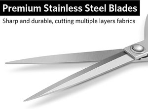 Professional All Stainless Steel High-quality Tailor <b>Scissors</b> <b>Sewing</b> Shears for Fabric Cutting Tailoring Tools - Product Image 2