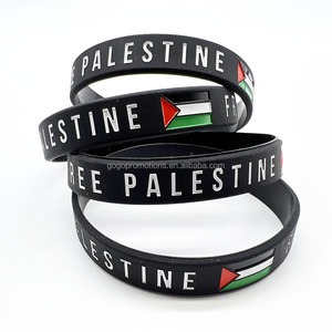 Promotion Palestine Silicone Wristband Hat Flat Wholesale for Business & Promotional Gifts