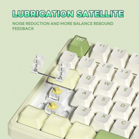 FURYCUBE K99Pro 2.4Ghz Wireless Mechanical Keyboard Gasket Structure RGB Hot Swap Translucent Keycaps for Desktop and Laptop