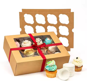 Tùy chỉnh dùng một lần Bán buôn bao bì Dã Ngoại chăn thả hộp kraft giấy sóng bánh thực phẩm gấp phục vụ bữa tiệc Takeaway - Product Image 2