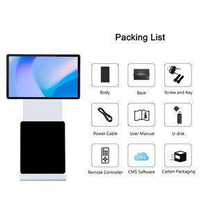 Máy nghe nhạc quảng cáo 55 inch <span class=keywords><strong>LED</strong></span> tầng Đứng Xoay Totem màn hình kỹ thuật số biển <span class=keywords><strong>kiosk</strong></span> Hiển thị màn hình cảm ứng <span class=keywords><strong>kiosk</strong></span> - Product Image 6