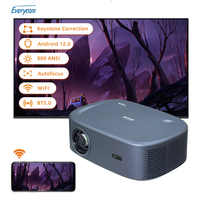 Projecteur vidéo multimédia Android 12 1080P Everycom HQ9W Ultra 4k Home Theater Lcd HD Led Home Projector 4k Projector