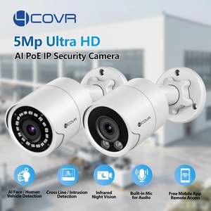 Cámara IP PoE 4COVR 5MP con IA, Detección Facial y Detección de Líneas Cruzadas, IP67 Impermeable, Mini Cámara de Seguridad CCTV Tipo Bala para Exteriores con Micrófono Integrado - Product Image 2