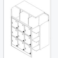 Casier en métal gris pour la maison et le bureau Armoire d'organisation scolaire pour étudiants et enfants pour le salon