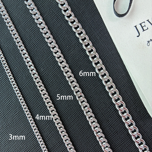 HIP HOP 3/4/5/6/7mm S925 gümüş zincirler mücevherat toptan küba bağlantı zinciri küba kolye adam kadınlar için - Product Image 1
