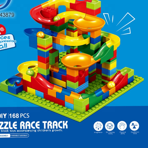 168 pezzi di plastica per bambini, regali educativi di sicurezza per bambini, blocchi scorrevoli in mattoni - Product Image 2