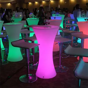 Table lumineuse led pour bar, meuble d'extérieur, offre spéciale