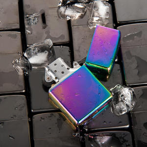 Zupo Stainless Steel Laser Engraving Printing Customized Logo Collection Cigarette Set Windproof Oil Cigarette <strong>Lighter</strong> - Product Image 6