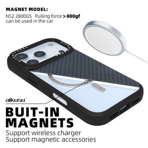Coque de téléphone Aikusu 1500D en fibre d'aramide Kevlar pour iPhone 13 14 15 16 17 Pro Max Air Plus - Product Image 4