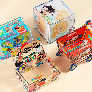Custom Acrylic Cultural Creative Gift Magic Cube <b>Puzzle</b> Stationery <b>Box</b> Customization Celebrity Acrylic Merchandise - Product Image 1