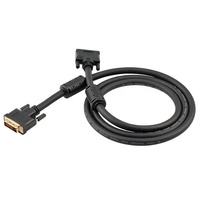 Cable DVI macho a macho de doble enlace de 24 + 1 Pines de alta calidad personalizado con dos ferritas