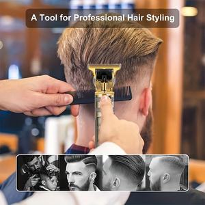 <span class=keywords><strong>Tondeuse</strong></span> à cheveux électrique vintage T9, machine à couper les cheveux professionnelle, rasoir pour hommes, <span class=keywords><strong>tondeuse</strong></span> pour hommes, machine à couper les cheveux et la barbe, métal, USB - Product Image 5