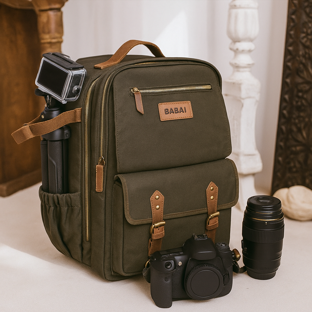 Custom Print Waterproof Camera Backpack Durable DSLR Photography Bag Laptop Compartment Travel Outdoor Camera Backpack