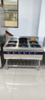 Cuisinière à gaz debout libre d'acier inoxydable d'équipement de cuisine commerciale avec 6 brûleurs et four