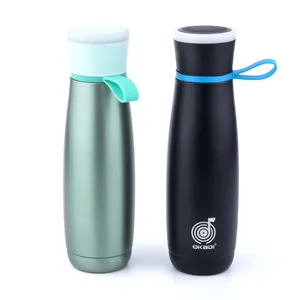 Haut-parleur étanche 16OZ, mugs pour voyage, avec Double paroi, isolé, en acier inoxydable, bouteille d'eau intelligente