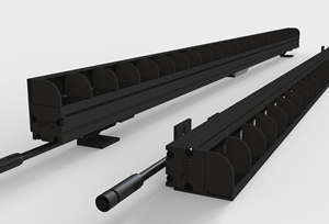 Applique murale extérieure linéaire LED RVB étanche IP66 DMX, utilisée pour l'éclairage de contour d'architecture de paysage - Product Image 3
