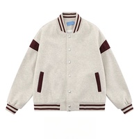 Vestes en velours côtelé pour hommes vente en gros OEM Bomber de haute qualité style baseball Letterman avec broderie de logo personnalisé garder au chaud