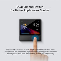 Panneau NS EWelink App Contrôle à distance EU/US Interrupteur mural intelligent à écran tactile Thermostat automatique Panneau de commande tout-en-un