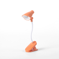Mini lampe de lecture Orange à clip, lampe de table