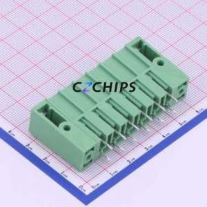 KF2EDGSVM-7.62-6P Plug-in Terminal Block Through hole,P=7.62mm Connector Board-to-Board / Socket Closed Screw Fixing 1x6P 7.62mm - Product Image 1