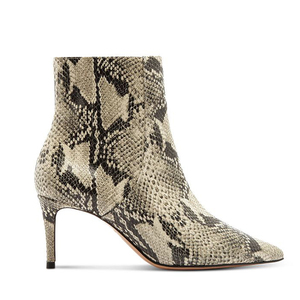Bottines à bout pointu à talons hauts, imprimé serpent, pour femmes, bottes courtes à la cheville, offre spéciale - Product Image 4