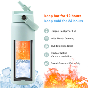 Custom Gym water bottle 24oz Insulated Stainless Steel Vacuum <b>Flask</b> BPA Free Eco-Friendly Thermal Travel sports <b>drink</b> bottle - Product Image 5