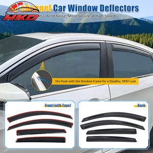 Pare-soleil et déflecteurs de vent intégrés pour Honda Accord 18-25, 4 pièces - Product Image 2