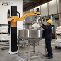 Robot Pembuka Kantong Kantilever Otomatis Penuh Terbaru dengan PLC dan Motor untuk Kantong Semen Mortar dan Bahan Bangunan Bubuk