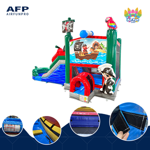 Château gonflable pirate avec toboggan, nouvelle arrivée, <span class=keywords><strong>pour</strong></span> activités <span class=keywords><strong>de</strong></span> plein air, <span class=keywords><strong>location</strong></span> <span class=keywords><strong>pour</strong></span> fêtes d'enfants - Product Image 2