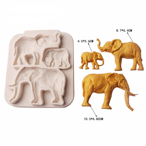 Nuevo Epoxy pastizales animal León <span class=keywords><strong>jirafa</strong></span> elefante decoración <span class=keywords><strong>fondant</strong></span> <span class=keywords><strong>de</strong></span> chocolate molde <span class=keywords><strong>de</strong></span> silicona - Product Image 4