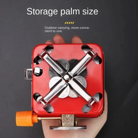 Mini brûleur Portable Camping réchaud pliable touristique brûleur randonnée Camping fournitures forte puissance de feu en plein air pique-nique cuisinières à gaz