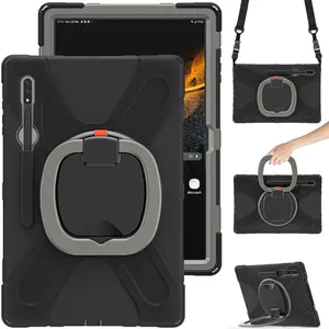 Accessori per Tablet custodia in Silicone robusto per Samsung <span class=keywords><strong>Galaxy</strong></span> <span class=keywords><strong>Tab</strong></span> <span class=keywords><strong>S8</strong></span> custodia Ultra custodia posteriore da 14.6 pollici - Product Image 1