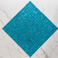 Nouveau design personnalisé de carreaux de piscine en mosaïque de verre de couleur vert turquoise pour la décoration