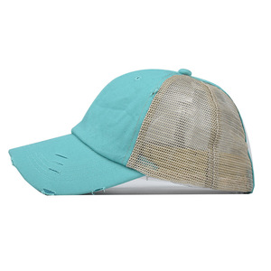 Toptan kadınlar yıkanmış sıkıntılı geniş şapka <span class=keywords><strong>Vintage</strong></span> % şoför şapkası pamuk at kuyruğu kapaklar - Product Image 2