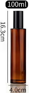 Set de Botellas de Vidrio para Suero Cosmético para el Cuidado de la Piel, 20ml-120ml, Hombro Plano, Ámbar, Vacías, con Bomba Dosificadora, Pulverizador, Tapa y Serigrafía Personalizada - Product Image 4