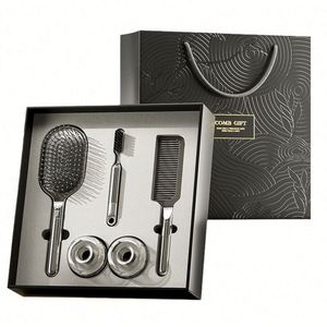 Custom Custom Metal Promotional Cushion Base Hair Comb Gift Set Romantic Valentine's Day Anniversary <b>Present</b> <b>for</b> Couples - Product Image 1