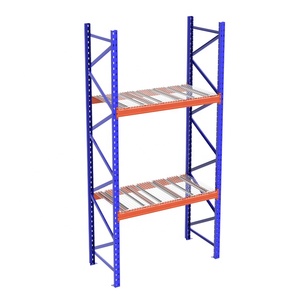 Système de rayonnage à palettes robuste avec revêtement en poudre Shibang, avec grille métallique pour entrepôt industriel - Product Image 1