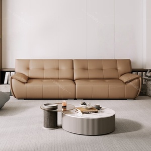 Moderno y Sencillo Conjunto <span class=keywords><strong>de</strong></span> Sofás <span class=keywords><strong>de</strong></span> Cuero Tapizado con Diseño <span class=keywords><strong>de</strong></span> <span class=keywords><strong>Oreja</strong></span> <span class=keywords><strong>de</strong></span> <span class=keywords><strong>Elefante</strong></span> y Función Reclinable para Apartamentos, Escuelas y Parques - Product Image 2