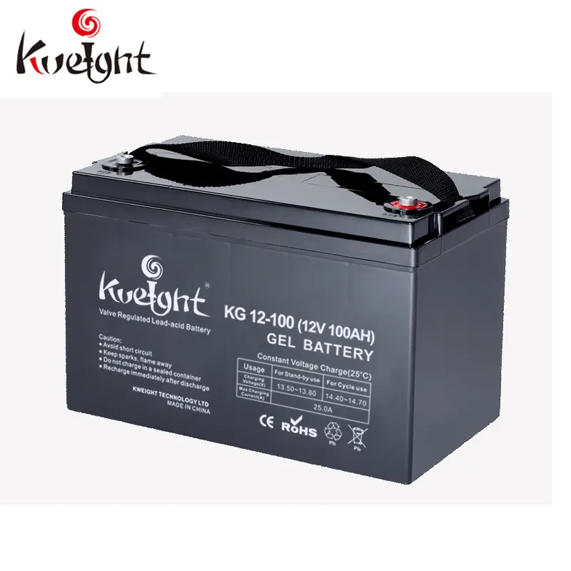 12 v 100ah solare vrla batteria profonda del ciclo gel di piombo acido batteria 12v100ah batteria ups