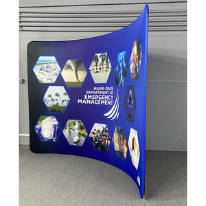 Portable Custom Logo Tension Fabric Photography <strong>Backdrop</strong> Banner Wall <strong>Stand</strong> Quick Display Cover Pillow for Trade Show - Product Image 1