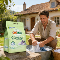 Ansmann Lavender Scent Eco-Friendly Softening Powder Laundry Apparel Bebas Fosfor Lembut untuk Kulit Membersihkan Secara Mendalam Menghilangkan Noda