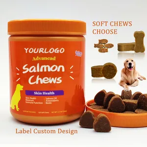 Oem & Odm Chewable Dog Supplement Salmon Oil Provide Skin Coat Moisture Shiny Reduce Excessive Shedding Pet Supplement Supplier