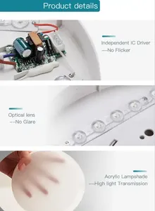 Hot-bán hiện đại cảm biến chuyển động <span class=keywords><strong>LED</strong></span> trần đèn cảm ứng PIR ánh sáng với ngày và đêm cảm biến 15 Wát ETL ul chiếu sáng trong nhà - Product Image 6