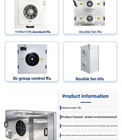 Unité de filtration à courant continu médical HEPA FFU 1000 CMH, efficacité 99,99 %, fabriquée en Chine